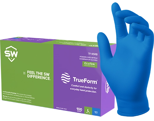 SW Safety® TrueForm® TF-95RB Biodegradable Nitrile Exam Gloves with EcoTek®, 1000 Gloves/Case. Questions & Answers