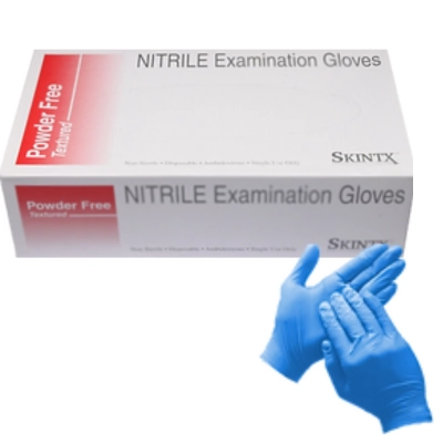 GD Care® SKINTX™ 50020 Nitrile Exam Gloves, Blue, 5 mil, Powder-Free, 1000/Case - X-Large. Questions & Answers