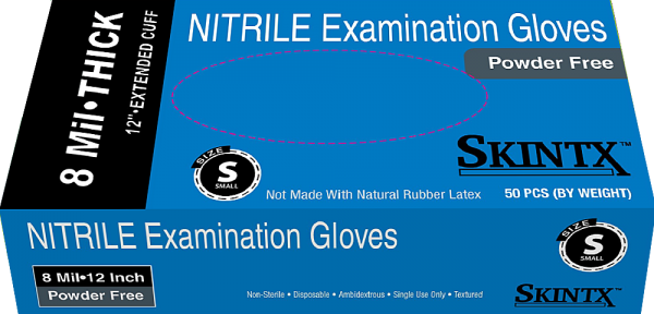 Latex Free Gloves, SKINTX Disposable Nitrile Exam Gloves, 12\ Questions & Answers