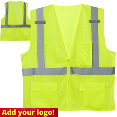 American Health & Safety® VML211 Class 2 Hi-Vis Lime Mesh Safety Vest, Zipper Front. Questions & Answers