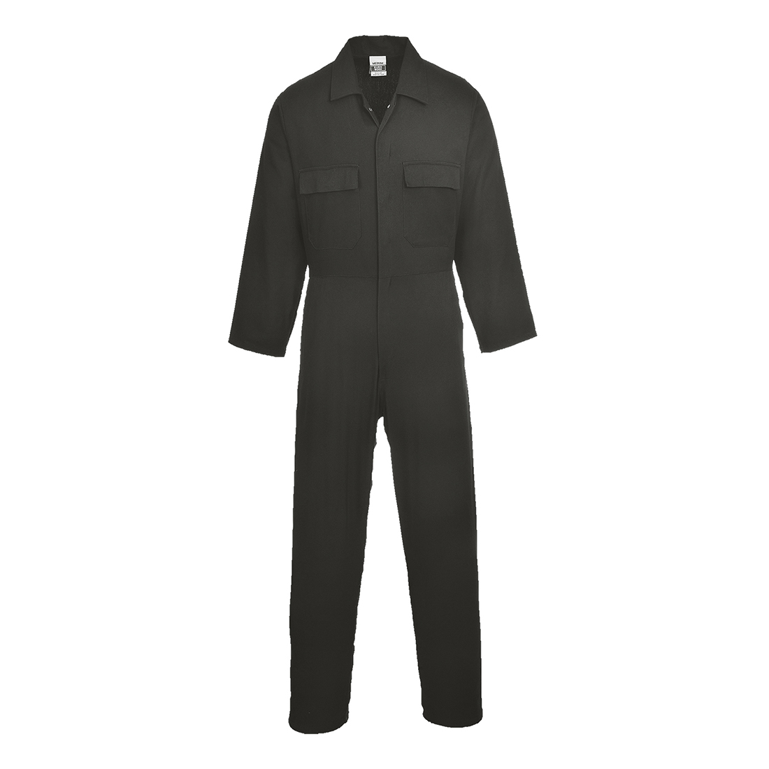 Portwest® S998 Cotton Work Coveralls, Black, Snap Front, Machine Washable. Questions & Answers