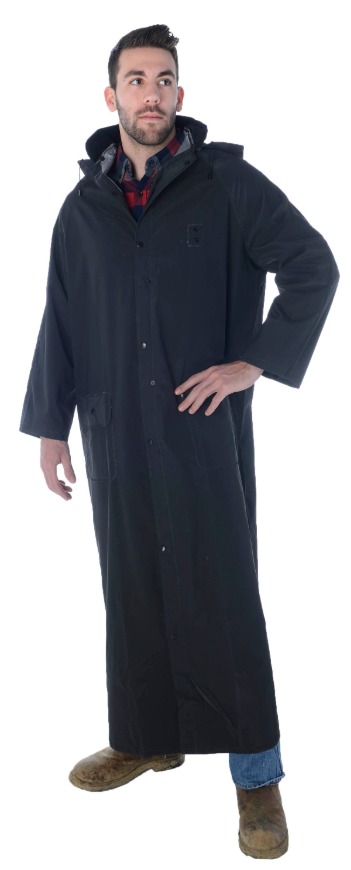 Cordova® R9632FRC Renegade-FR™ Black 60" Fire Resistant Raincoat. Questions & Answers