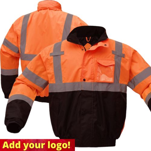 GSS® 8002 Class 3 Hi-Vis Orange/Black Waterproof Quilt-Lined Bomber Jacket. Questions & Answers