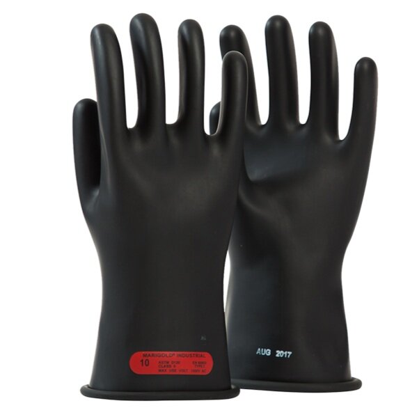 OEL® IRG011 Class 0 1,000v Black 11" Insulated Rubber Gloves – Size 10. Questions & Answers