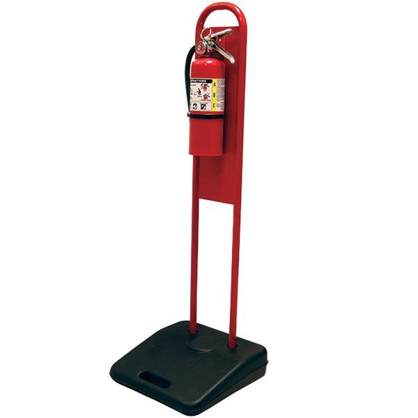 Does this portable fire extinguisher stand meet OSHA requirements?