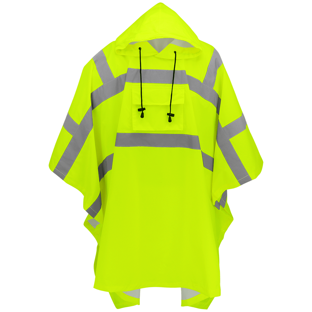 Is there a video showcasing the features of the hi vis poncho?