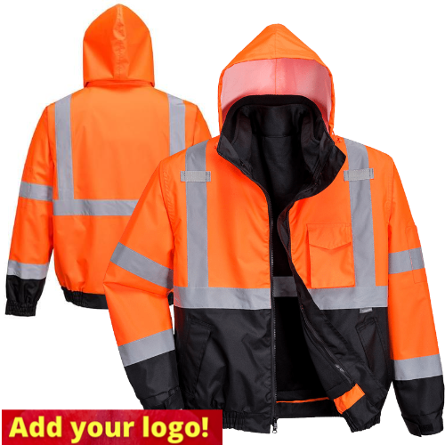 Portwest® US365OBR Class 3 Hi-Vis Orange/Black Premium 3-IN-1 Bomber Jacket. Questions & Answers