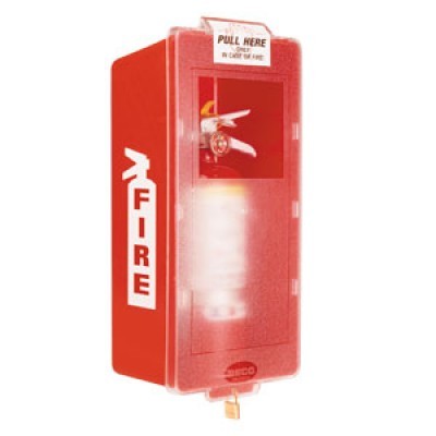 Mark II Jr. Indoor/Outdoor Fire Extinguisher Cabinets - Red Tub/Clear Cover (Indoor). Questions & Answers