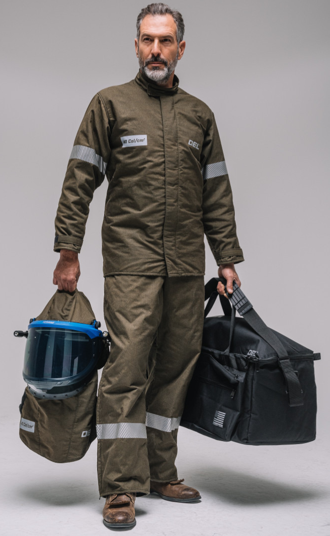 OEL® Black Series 40 Cal/cm2 CAT 4 Premium Jacket and Bib Overalls Kit with Lift Front Hood. Questions & Answers