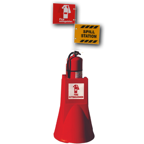 Does this portable fire extinguisher stand meet OSHA requirements?