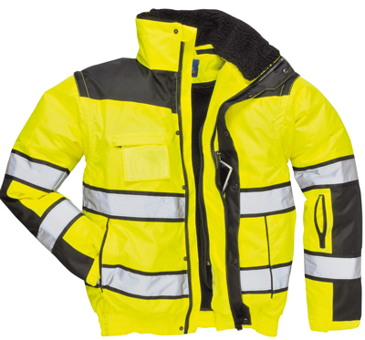 Portwest® UC466 Class 3 Hi-Vis Yellow/Black Classic Bomber Jacket. Questions & Answers