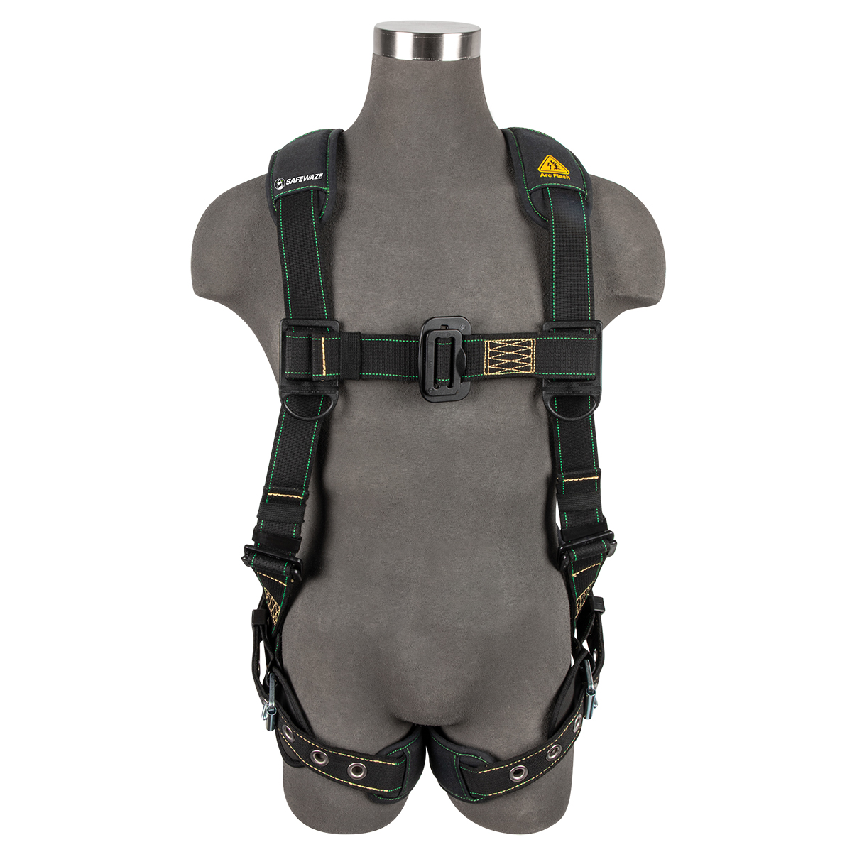 Is there a size chart for the Safewaze Arc Flash Full Body Harness?