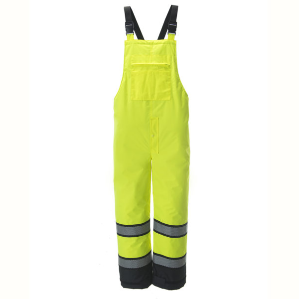 Cordova® Reptyle™ BIB401 Class E Hi-Vis Lime Quilted Bib Pants with Black Hems. Questions & Answers
