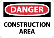 What are the 5 types of safety signs in construction?