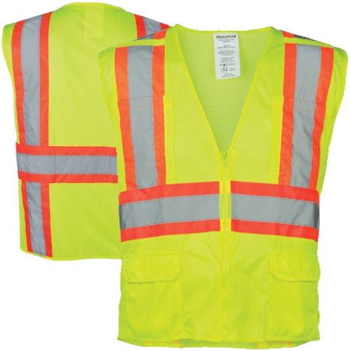 What does Class 2 mean for a safety vest?