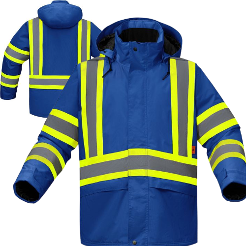 GSS® FR6010 Hi-Vis Blue Flame Resistant Insulated Jacket, Class 1, Detachable Hood - 3X-Large. Questions & Answers