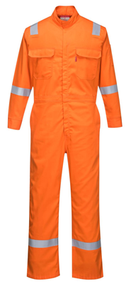 Portwest® FR94ORR Hi-Vis Orange Bizflame™ 88/12 Iona Flame Resistant Coverall - Large. Questions & Answers