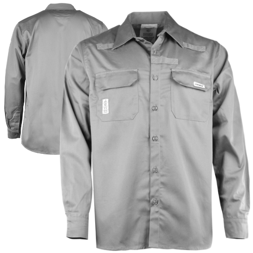 Ironwear® 6610FR-G-4XL AR/FR Long Sleeve Button Down FR Work Shirt, CAT 2, ATPV 9 cal/cm2, Gray - 4X-Large. Questions & Answers