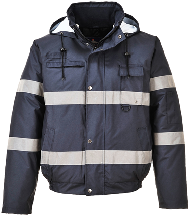 Portwest® US434NAR Non-ANSI Hi-Vis Navy Iona™ Lite Bomber Jacket. Questions & Answers