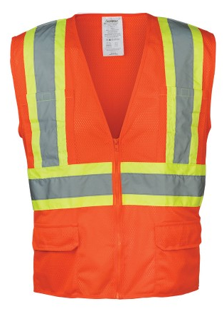 Ironwear® 1287-OZ Class 2 Hi-Vis Orange Mesh Safety Vest – 2X-Large. Questions & Answers