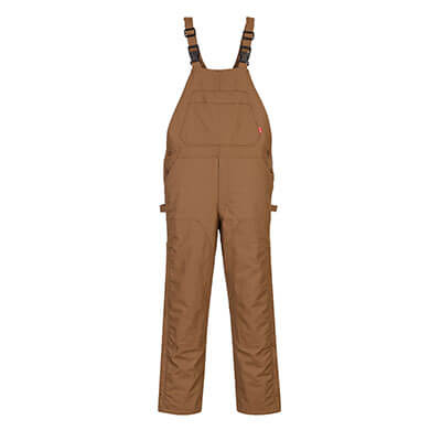 Portwest® UFR49 45 Cal/cm² Flame Resistant Brown Duck Quilt Lined Bib Overalls - 3X-Large. Questions & Answers