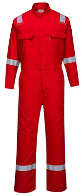 Portwest® FR94RER Hi-Vis Red Bizflame™ 88/12 Iona Flame Resistant Coverall – Small. Questions & Answers