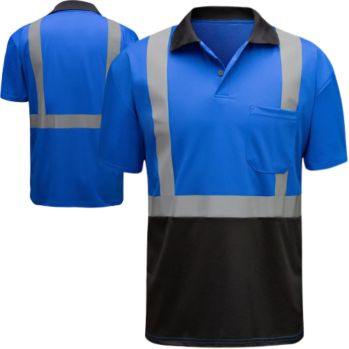 GSS 5023 Non-ANSI Hi-Vis Blue Short Sleeve Polo Shirt - 2X-Large. Questions & Answers